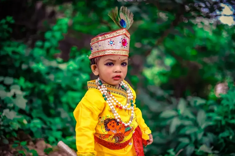 Lord Krishna is a source of many baby boy names that parents like for their kids.