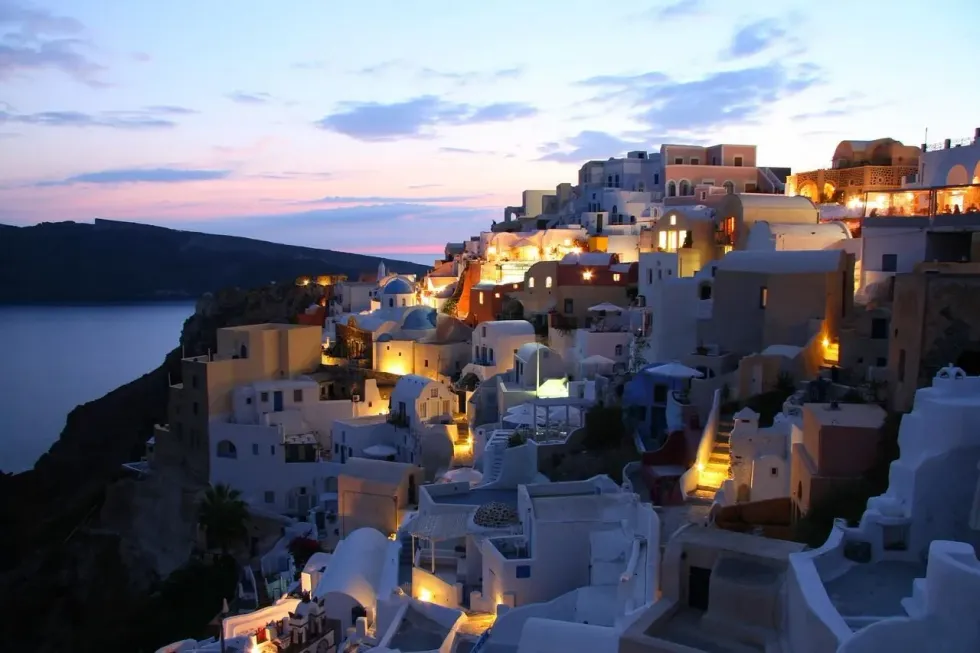 Santorini city in Greece